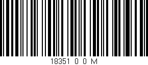 Código de barras (EAN, GTIN, SKU, ISBN): '18351_0_0_M'
