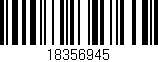Código de barras (EAN, GTIN, SKU, ISBN): '18356945'