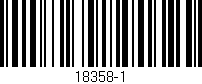 Código de barras (EAN, GTIN, SKU, ISBN): '18358-1'