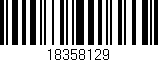 Código de barras (EAN, GTIN, SKU, ISBN): '18358129'