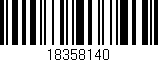 Código de barras (EAN, GTIN, SKU, ISBN): '18358140'