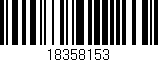 Código de barras (EAN, GTIN, SKU, ISBN): '18358153'