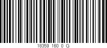 Código de barras (EAN, GTIN, SKU, ISBN): '18359_160_0_G'