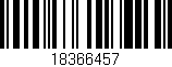 Código de barras (EAN, GTIN, SKU, ISBN): '18366457'
