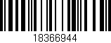 Código de barras (EAN, GTIN, SKU, ISBN): '18366944'