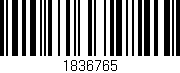 Código de barras (EAN, GTIN, SKU, ISBN): '1836765'
