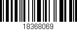 Código de barras (EAN, GTIN, SKU, ISBN): '18368069'