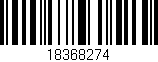 Código de barras (EAN, GTIN, SKU, ISBN): '18368274'