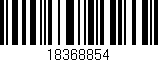 Código de barras (EAN, GTIN, SKU, ISBN): '18368854'