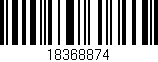 Código de barras (EAN, GTIN, SKU, ISBN): '18368874'