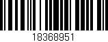 Código de barras (EAN, GTIN, SKU, ISBN): '18368951'