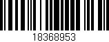 Código de barras (EAN, GTIN, SKU, ISBN): '18368953'
