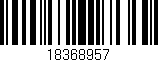 Código de barras (EAN, GTIN, SKU, ISBN): '18368957'