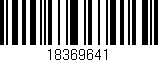Código de barras (EAN, GTIN, SKU, ISBN): '18369641'