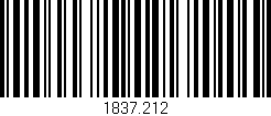 Código de barras (EAN, GTIN, SKU, ISBN): '1837.212'