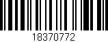 Código de barras (EAN, GTIN, SKU, ISBN): '18370772'