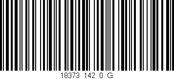 Código de barras (EAN, GTIN, SKU, ISBN): '18373_142_0_G'
