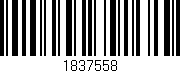 Código de barras (EAN, GTIN, SKU, ISBN): '1837558'