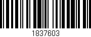 Código de barras (EAN, GTIN, SKU, ISBN): '1837603'