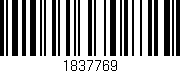 Código de barras (EAN, GTIN, SKU, ISBN): '1837769'