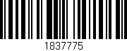 Código de barras (EAN, GTIN, SKU, ISBN): '1837775'