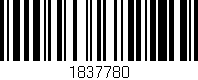 Código de barras (EAN, GTIN, SKU, ISBN): '1837780'