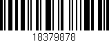 Código de barras (EAN, GTIN, SKU, ISBN): '18379878'