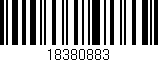 Código de barras (EAN, GTIN, SKU, ISBN): '18380883'