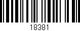 Código de barras (EAN, GTIN, SKU, ISBN): '18381'