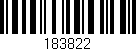 Código de barras (EAN, GTIN, SKU, ISBN): '183822'