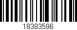 Código de barras (EAN, GTIN, SKU, ISBN): '18383596'