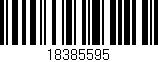 Código de barras (EAN, GTIN, SKU, ISBN): '18385595'