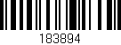 Código de barras (EAN, GTIN, SKU, ISBN): '183894'
