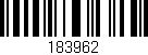 Código de barras (EAN, GTIN, SKU, ISBN): '183962'