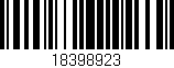 Código de barras (EAN, GTIN, SKU, ISBN): '18398923'