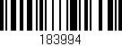 Código de barras (EAN, GTIN, SKU, ISBN): '183994'
