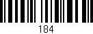 Código de barras (EAN, GTIN, SKU, ISBN): '184'
