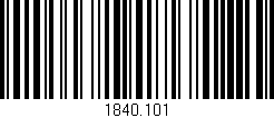 Código de barras (EAN, GTIN, SKU, ISBN): '1840.101'