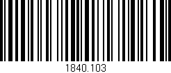 Código de barras (EAN, GTIN, SKU, ISBN): '1840.103'