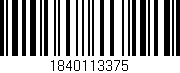 Código de barras (EAN, GTIN, SKU, ISBN): '1840113375'
