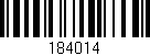 Código de barras (EAN, GTIN, SKU, ISBN): '184014'