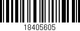 Código de barras (EAN, GTIN, SKU, ISBN): '18405605'