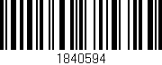 Código de barras (EAN, GTIN, SKU, ISBN): '1840594'