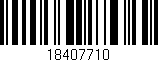 Código de barras (EAN, GTIN, SKU, ISBN): '18407710'
