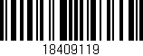 Código de barras (EAN, GTIN, SKU, ISBN): '18409119'