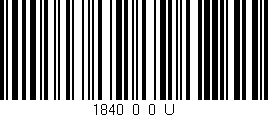 Código de barras (EAN, GTIN, SKU, ISBN): '1840_0_0_U'