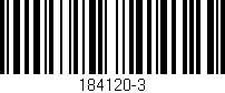 Código de barras (EAN, GTIN, SKU, ISBN): '184120-3'