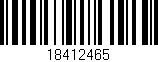 Código de barras (EAN, GTIN, SKU, ISBN): '18412465'