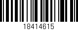 Código de barras (EAN, GTIN, SKU, ISBN): '18414615'
