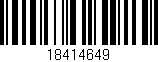 Código de barras (EAN, GTIN, SKU, ISBN): '18414649'